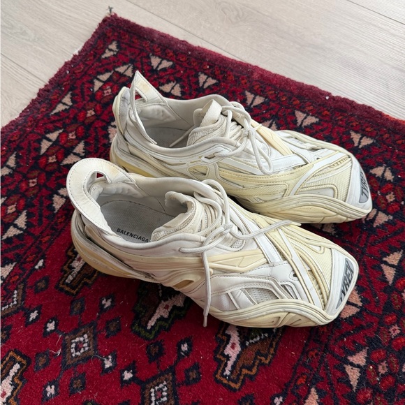 Balenciaga Shoes - Balenciaga Beige TYREX Athletic Shoes